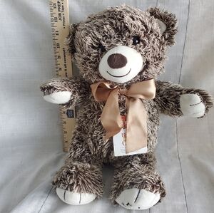 FAO‎ Schwarz Brown Teddy Bear with Satin Bow 2018